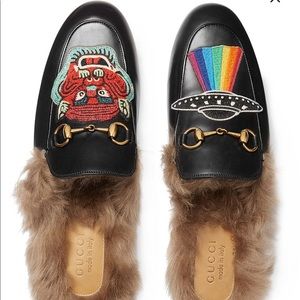 SOLD — Gucci Princetown Loafers w Appliqués